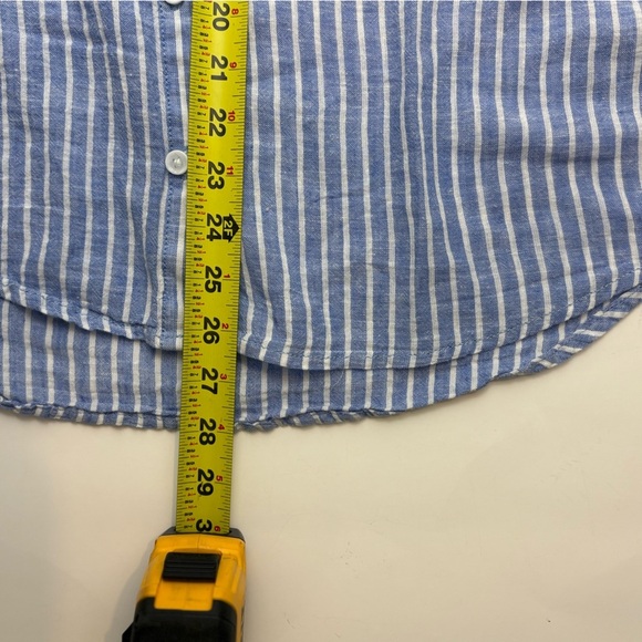 beachlunchlounge Blue and White Striped Button Down Shirt - Picture 13 of 15
